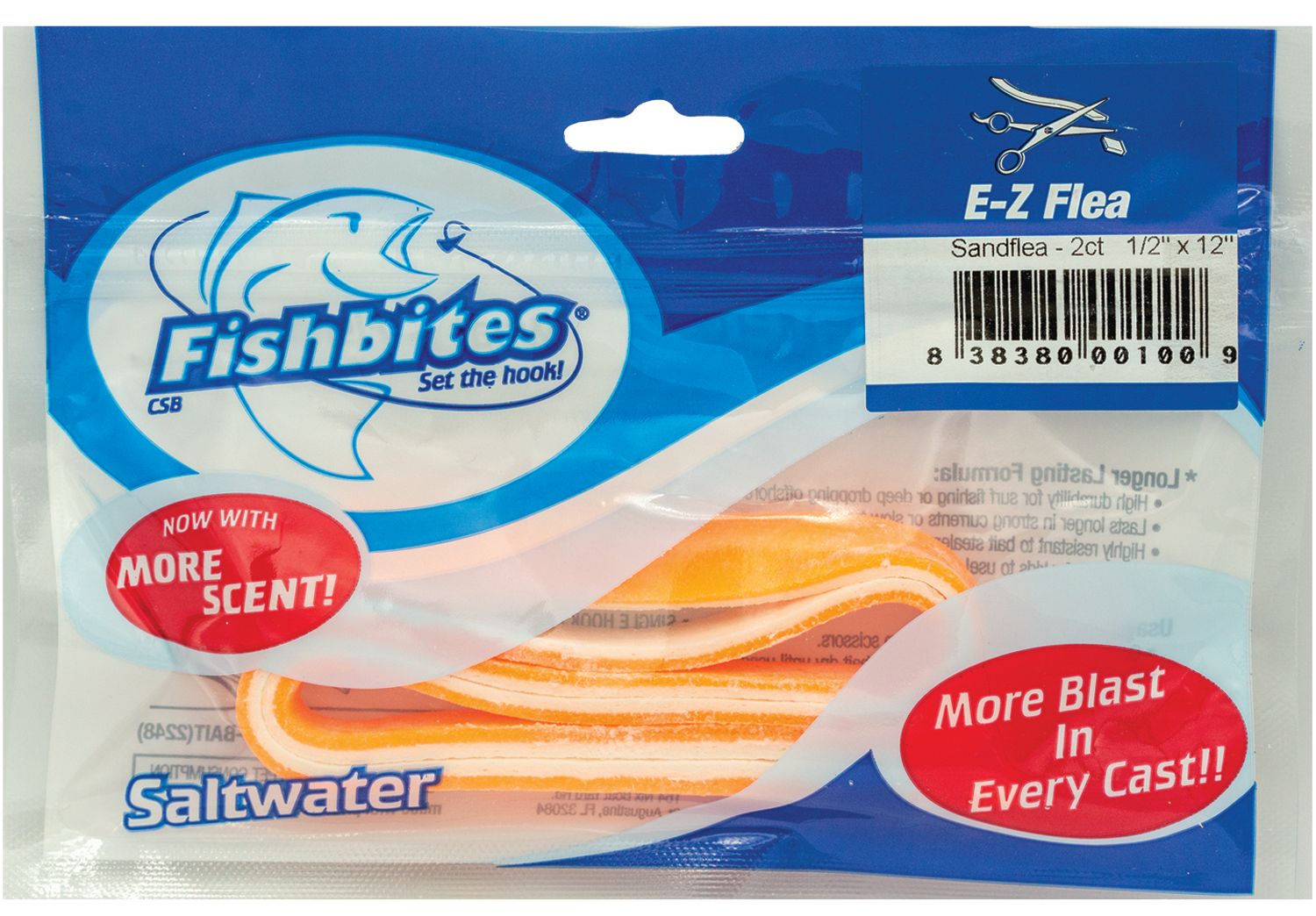 Fishbites Flea Orange Flesh Fishing Direct