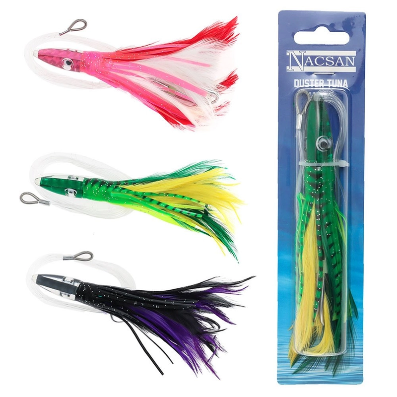 MagBay Lures Blue Flying Fish Stinger Rigged – Yummy Flyer – Tuna, Mahi, Dorado