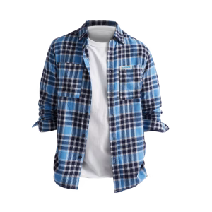 Shimano - Check Shirt Blue